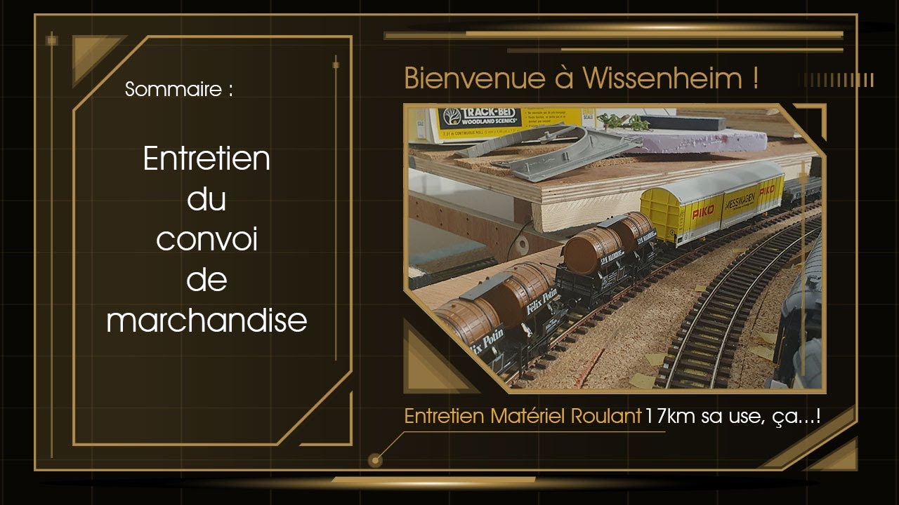 Entretien de plusieurs wagons de marchandises