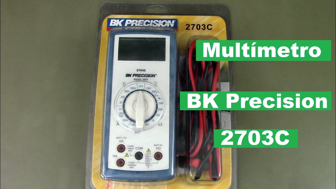 Multimetro BK Precision 2703C - Unboxing Radical