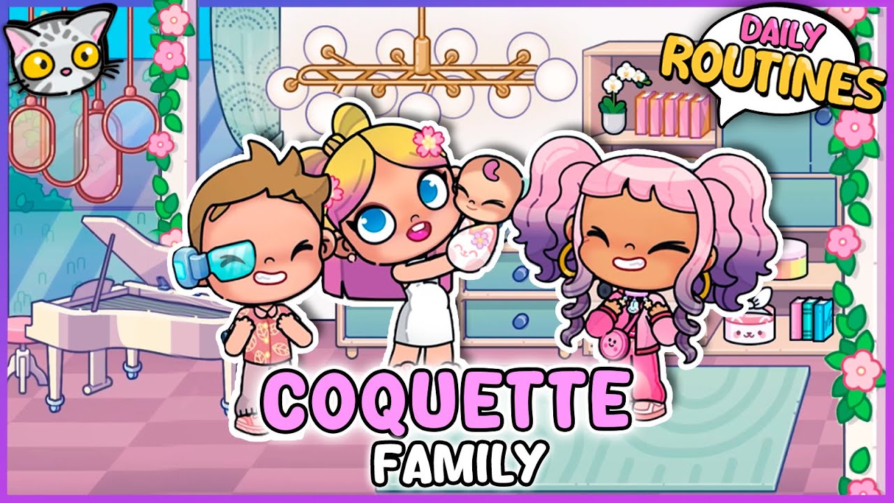 🌟 Daily Routines 🏡 The Birth of a New Baby in the Coquette Family Avatar World 💫 Lily and Tofu