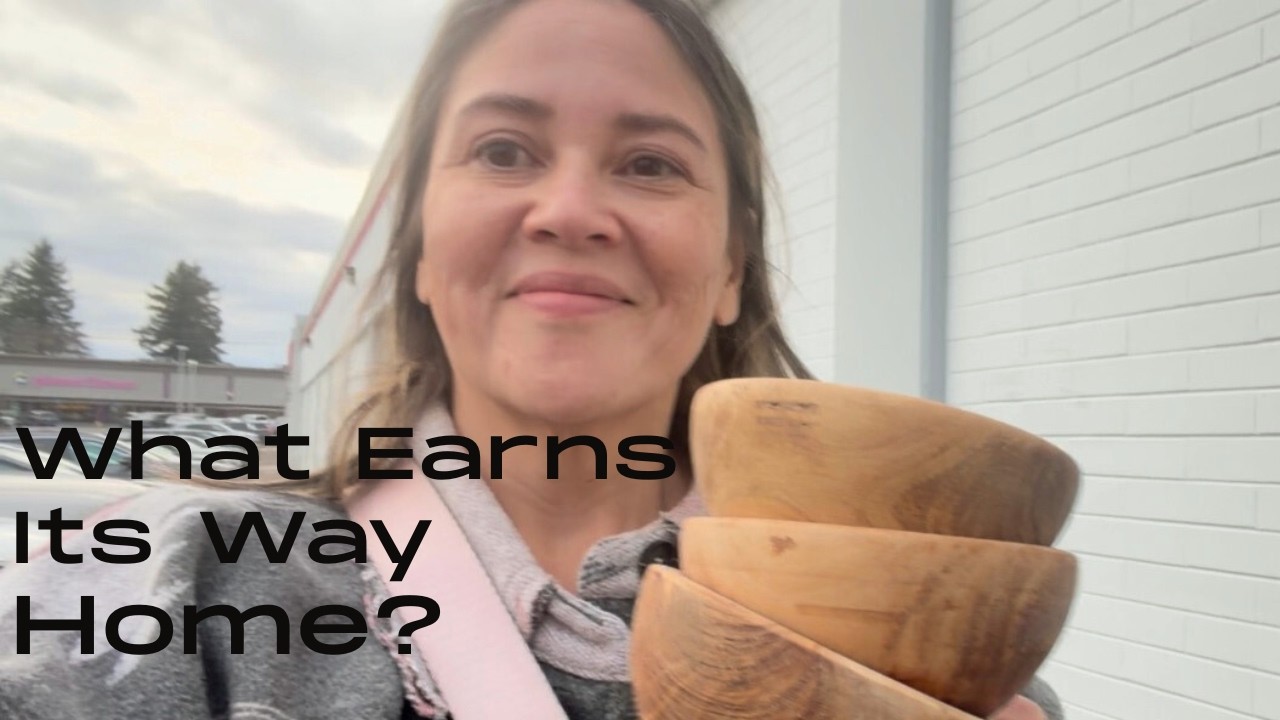 Thrift With Me Using Filters | Wood Finds, Natural Fibers & What Didn’t Come Home