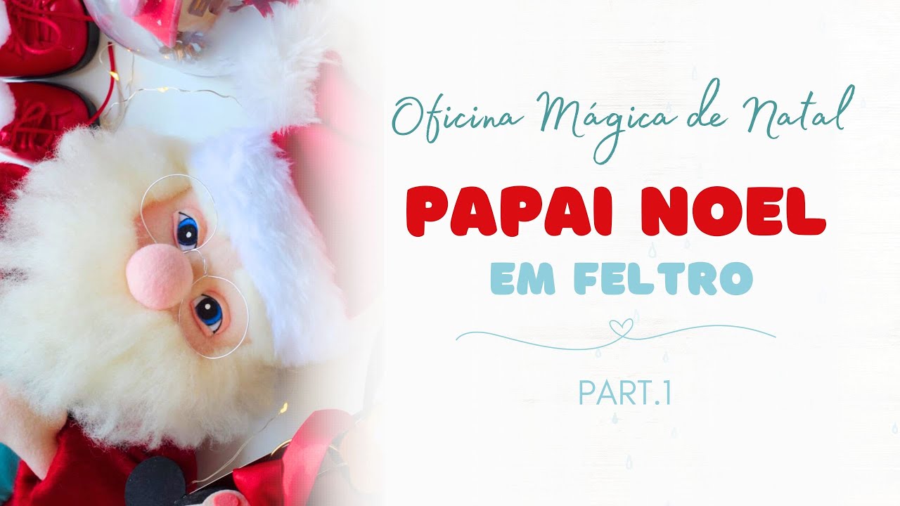 Como Papai Noel em feltro / Decoração de Natal / Artesanato