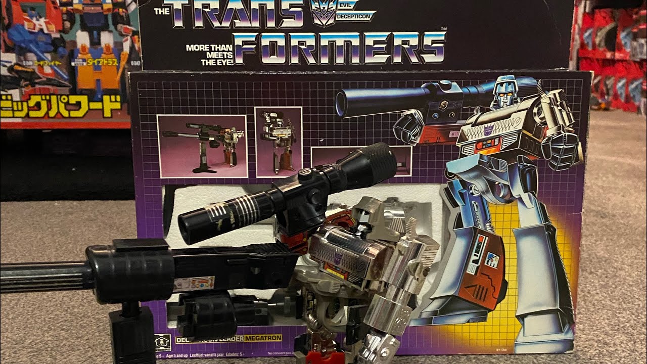Transformers G1 rare ceji 4 language Megatron. G1 vintage complete collection. Mib box variant 1984