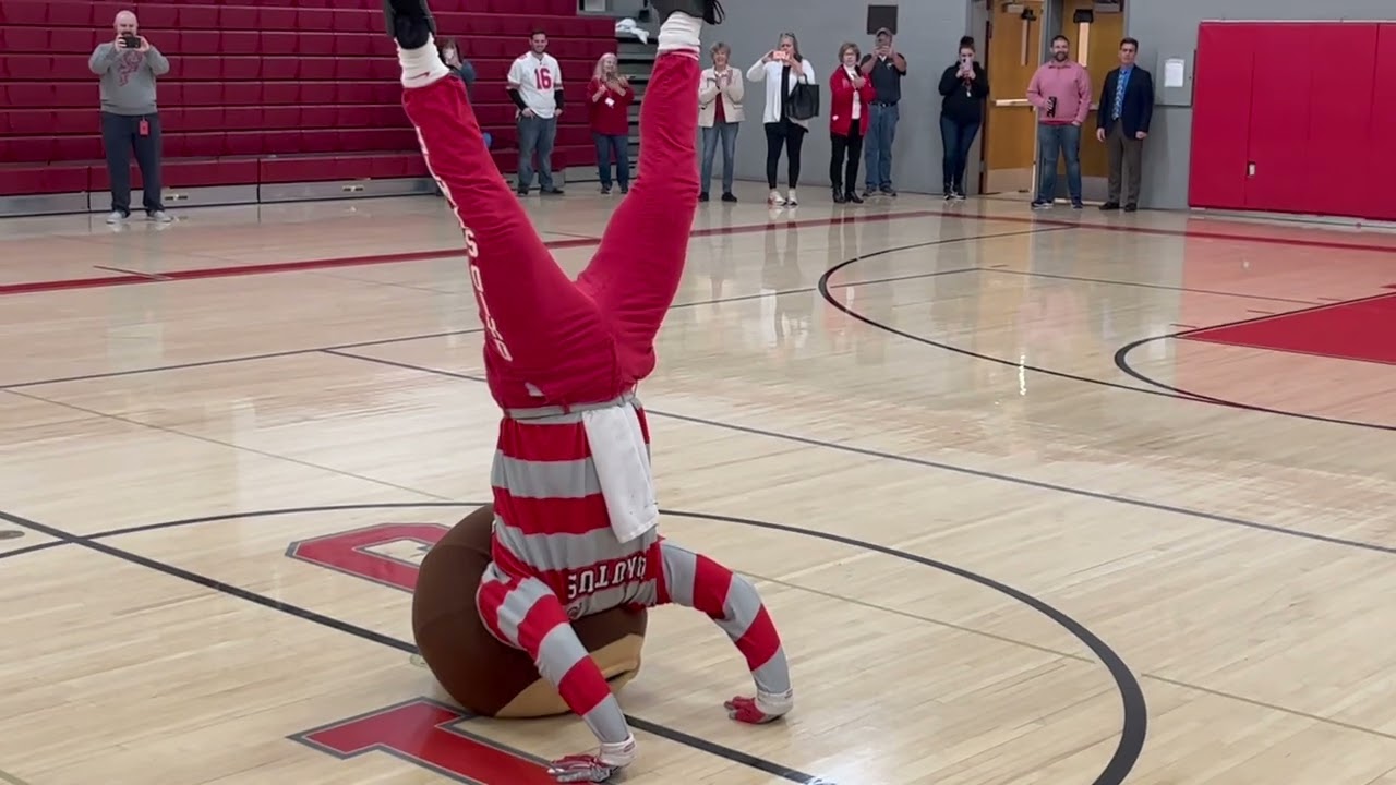 Brutus Buckeye Visits Johnstown-Monroe Middle School