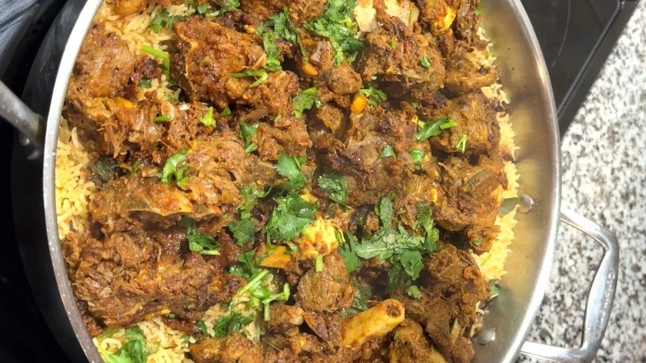 Super Tasty Mutton Fry Piece Biryani  | Easy Homemade Recipe | Less Ingredients