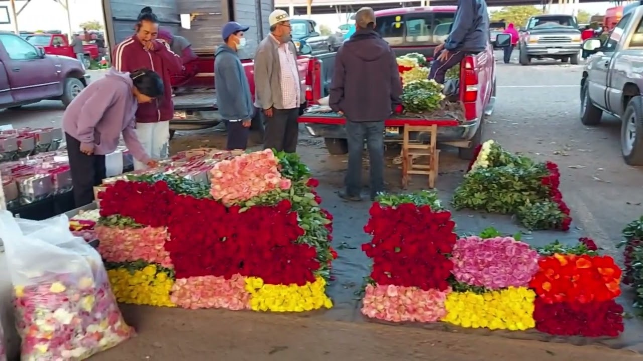 Plazuela Santa Rita en Atlixco, Puebla,  Tianguis de productores de flores