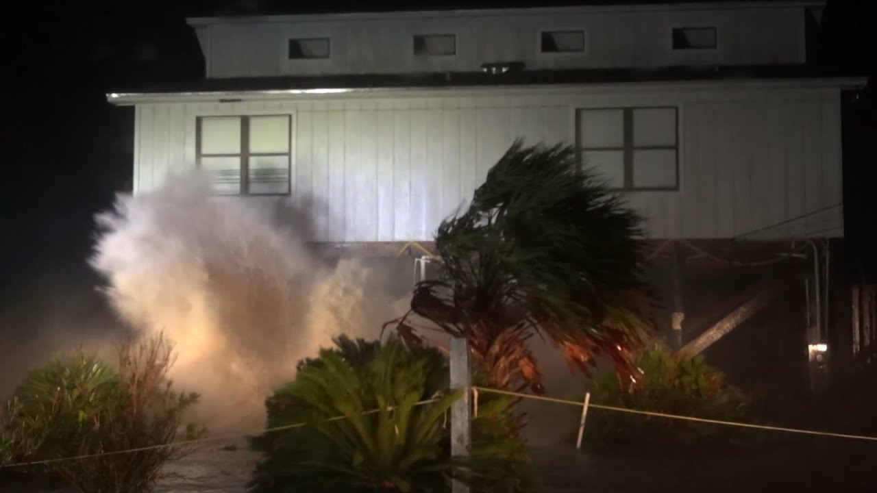 Home Battered by Waves/Surge! Alligator Point, FL 9-1-16