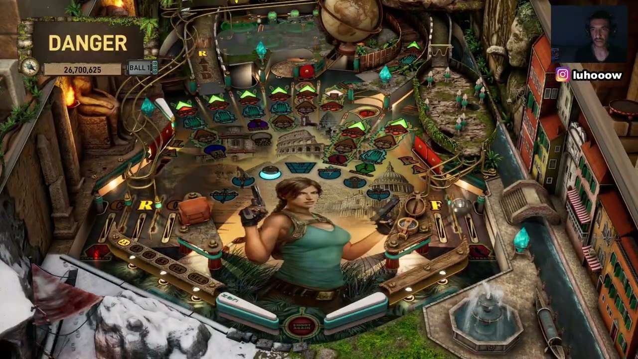 PINBALL FX TOMB RAIDER PINBALL: ADVENTURES OF LARA CROFT - TOP RANK 215: Score 62.562.524