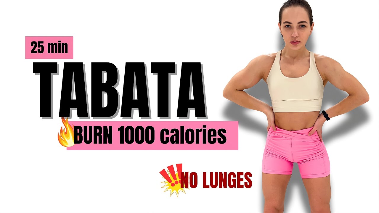 Intense 25 Min Full Body Tabata Workout at Home | High Calorie Burn Fat Burning Cardio