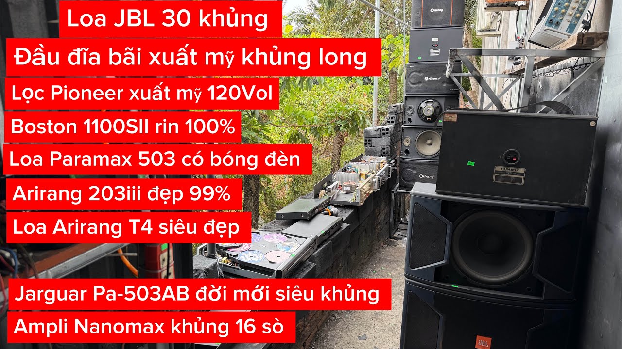 Loa ampli lọc vang đẩy karaoke gia đình thanh lý mỗi ngày. Đầu đĩa bãi khủng Onkyo DV-CP706 xuất mỹ 