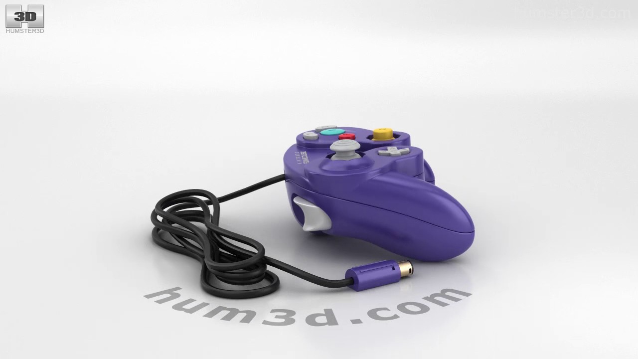Nintendo GameCube Controller 3D model by 3DModels.org