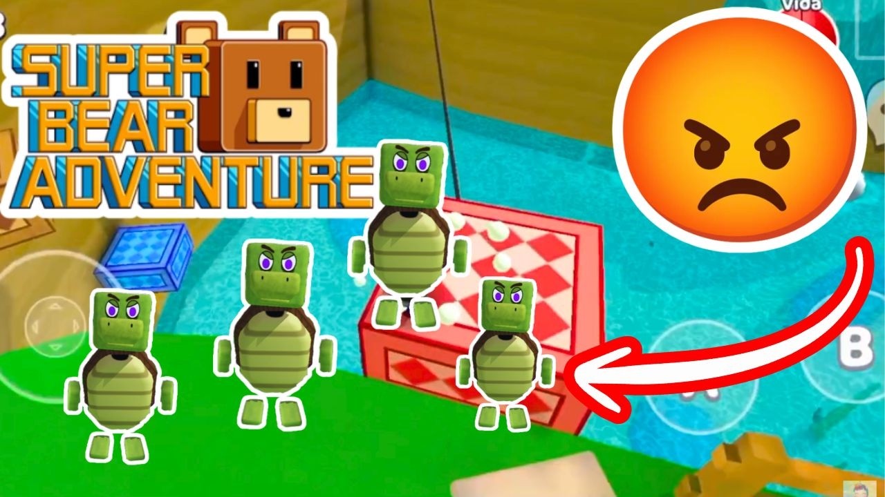 Super Bear Adventure: ¡La tortuga siempre me aniquila! #superbearadventure