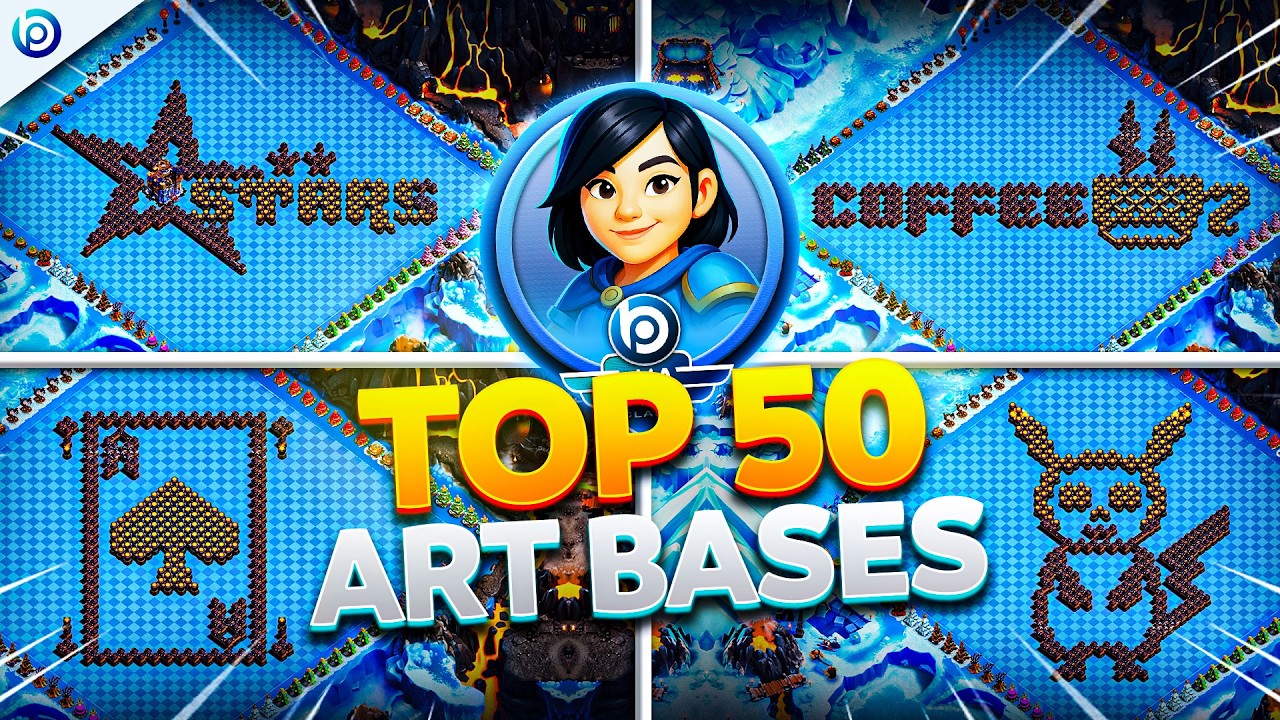 The BEST TOP 50 TH18 Art/Troll/Funny Base Links of 2026 | Town Hall 18 Artistic Clash of Clans Bases
