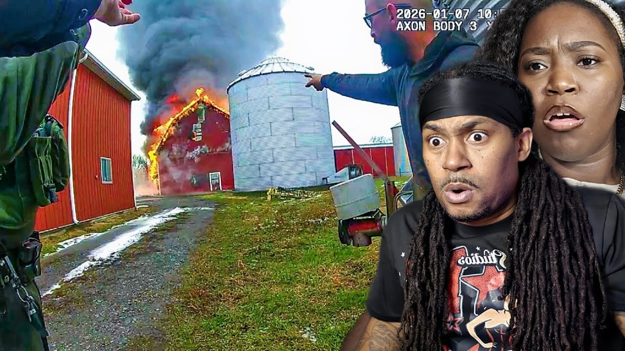 Police Rush Into Burning Barn to Save Cows (Midwest Safety) REACTION!