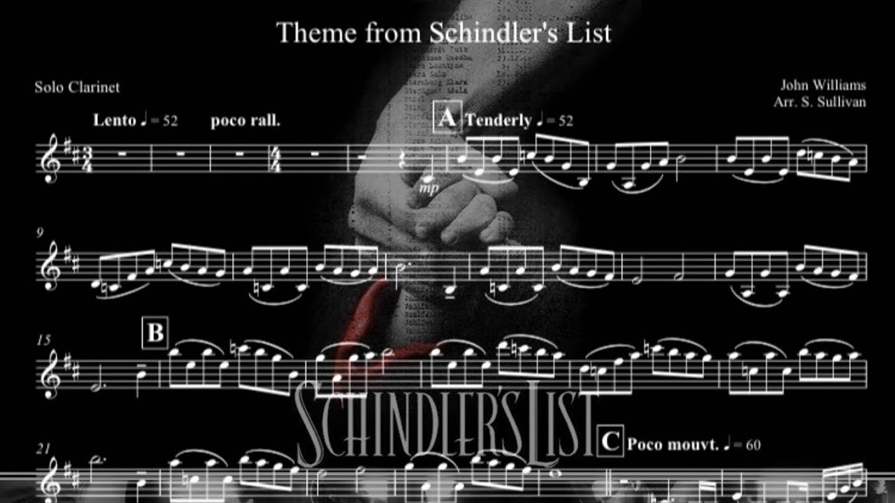 Theme from Schindler’s List - Clarinet Choir