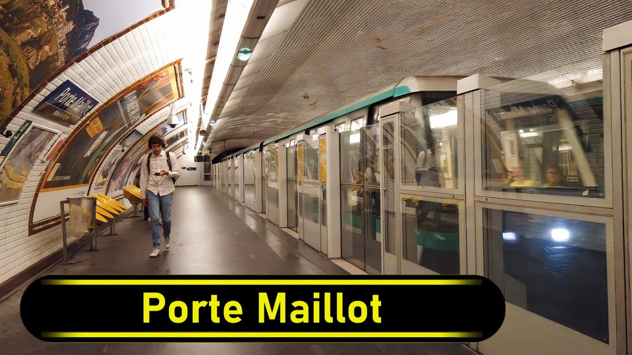 Metro Station Porte Maillot - Paris 🇫🇷 - Walkthrough 🚶