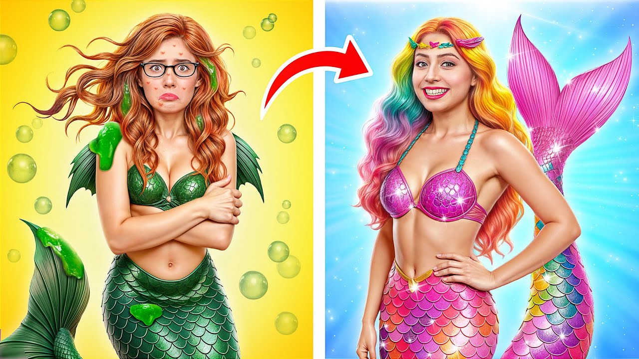 Превращение из Ботанши в Популярную Русалку | Смешные Челленджи от Multi DO Girls