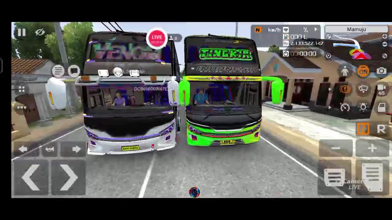 tes signal di BUSSID V4. 4.1