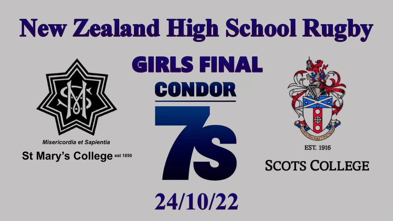 15 Condor 7s Girls Final St Mary's College v Scots College 24-10-22