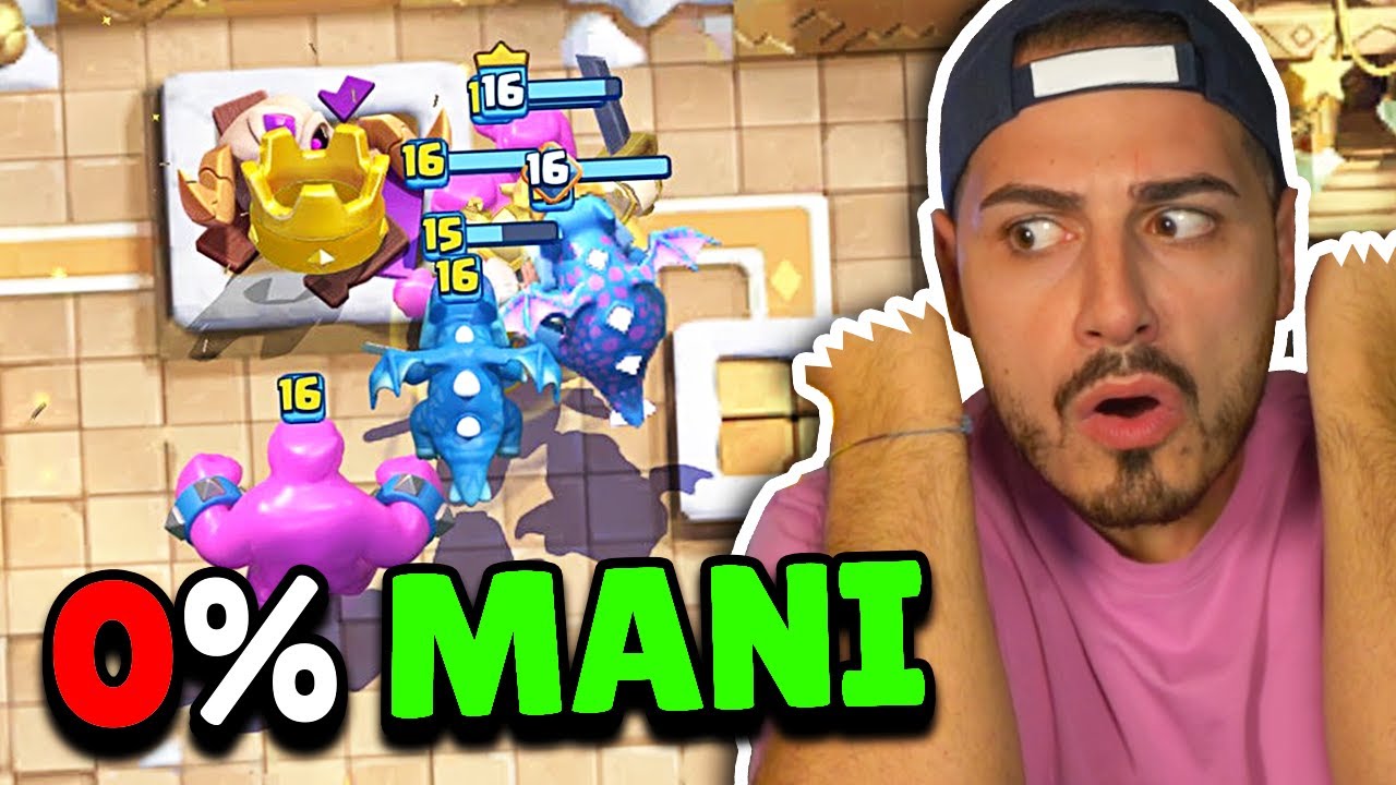 0% MANI... DECK TRENINO PEPEPE x CAPODANNO! 🤲 Clash Royale ITA