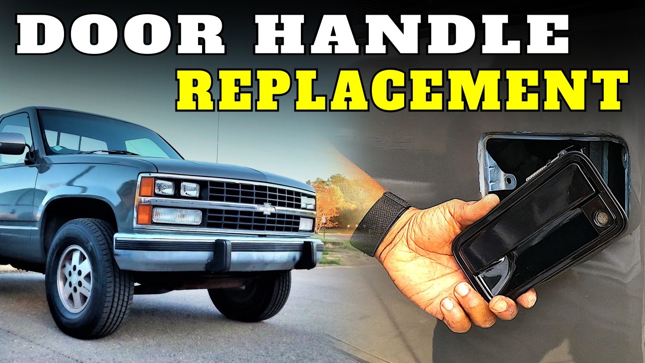 My 89 Chevy Truck gets a new DOOR HANDLE & STRIKER