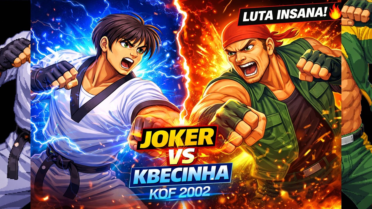 JOKER vs KBECINHA kof 2002  COMBATE SUPREMO !!!