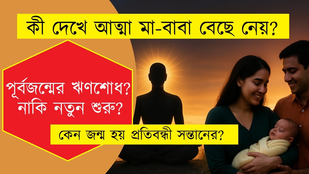 কী দেখে আত্মা মা-বাবা বেছে নেয়? পূর্বজন্মের ঋণশোধ নাকি নতুন শুরু? প্রতিবন্ধী রূপে কেন জন্ম নেয়?