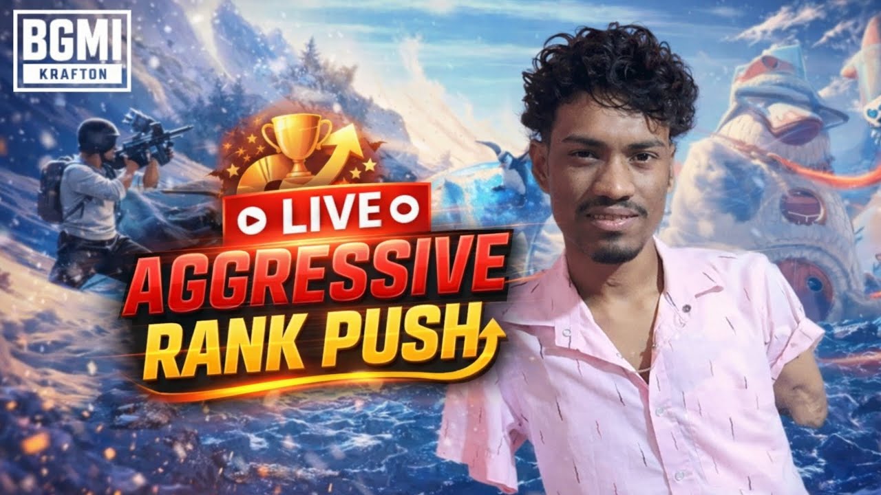 Bgmi Shorts live stream || BgmiRankpush With Tongue | #rankpush #bgmi #shorts #shortslive