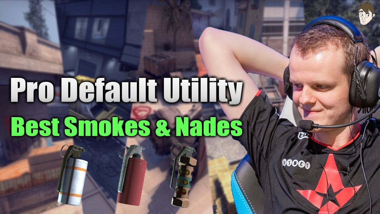 Best Current Default Nades & Smokes used by Pro Teams (All Maps)