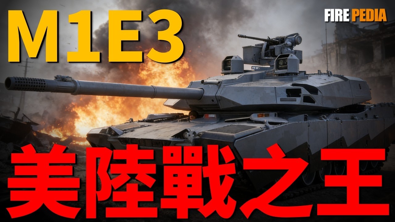 M1E3陸戰之王！面對無人機時代的生存挑戰，M1E3棄用SEPv4的舊思維，轉而擁抱輕量化與智能化。相較於俄式T-90M的性價比路線與德式KF51的暴力美學 |美軍 |坦克| 武器 |火力君 |