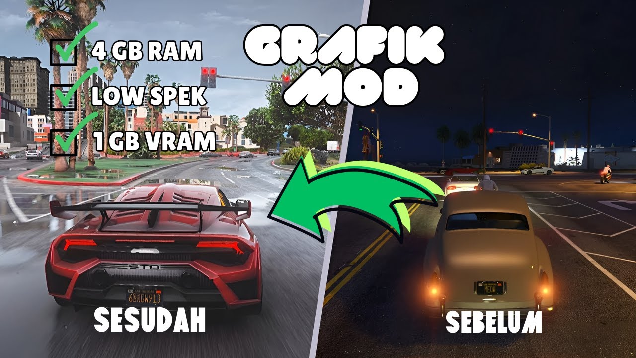 MOD GRAFIK GTA 5 Buat PC kentang atau Laptop Kere [Cara download dan install dari 0]