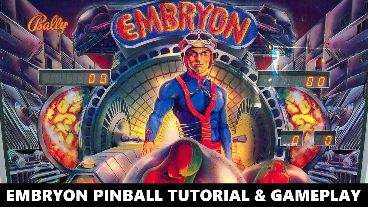 Обучающее видео и игровой процесс Embryon Pinball (Bally, 1981)