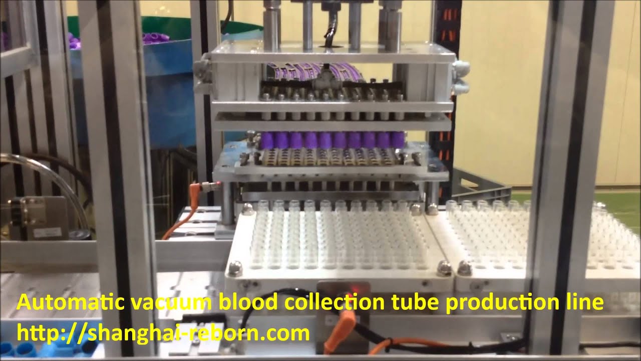 Automatic vacuum blood collection tube production line