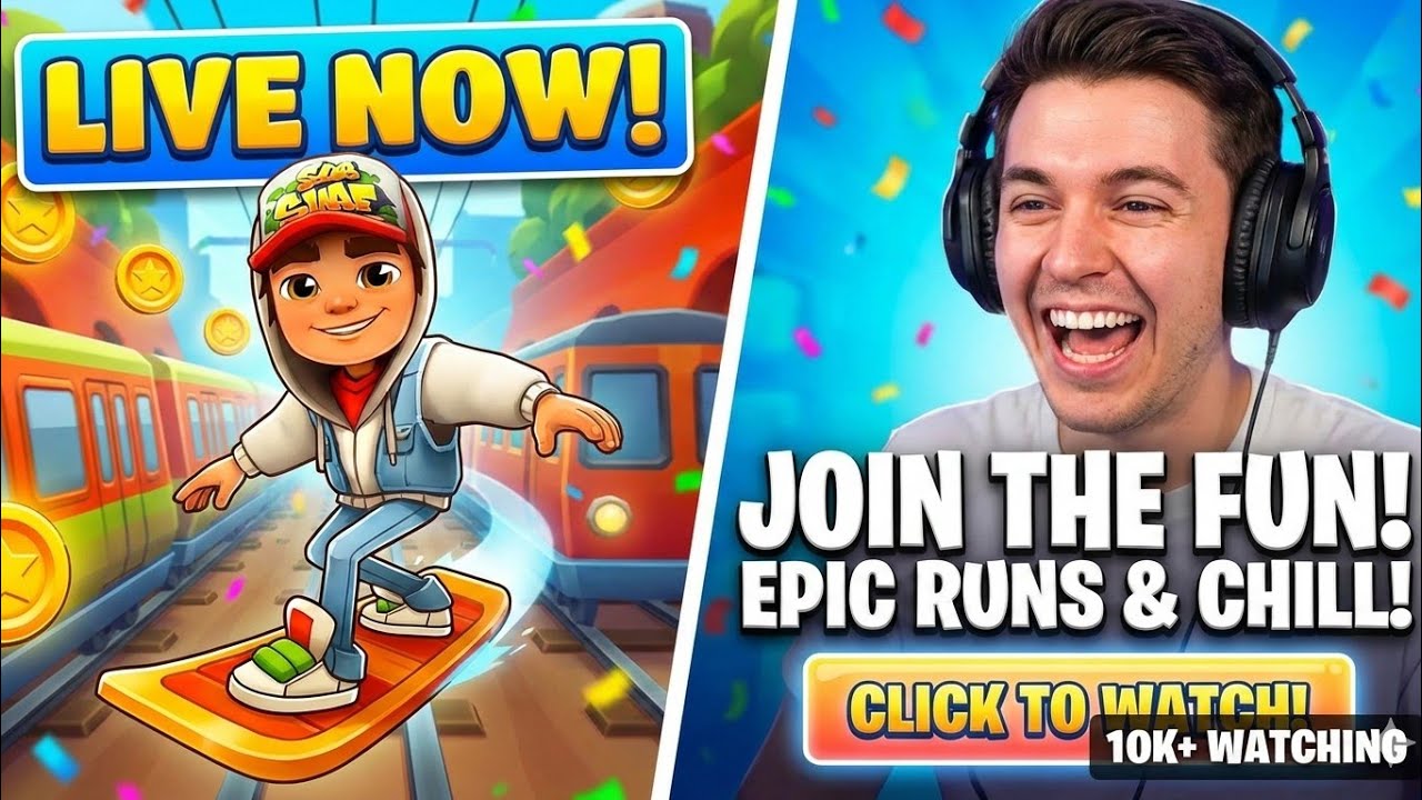 Subway Surfers LIVE Hindi 🔴 Non-Stop Endless Run
