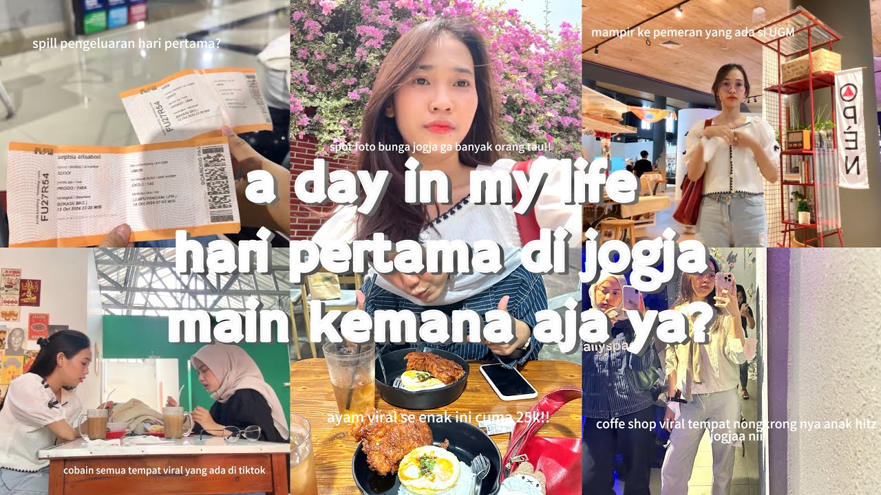 VLOG #10 : Days in my life main di jogja kemana aja,bugdet dijogja,mampir tempat viral di jogjaִ𐙚ᡣ𐭩