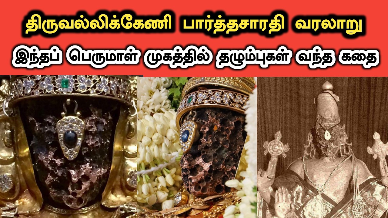 திருவல்லிக்கேணி பார்த்தசாரதி கோவில் வரலாறு | Triplicane Parthasarathy Temple History in Tamil