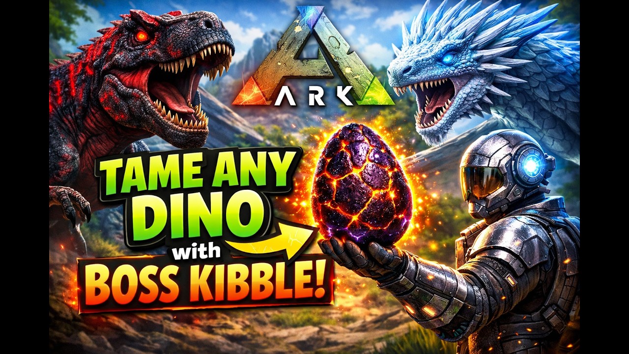 Insane Dino Taming in ARK PC Using Boss Kibble 🦖