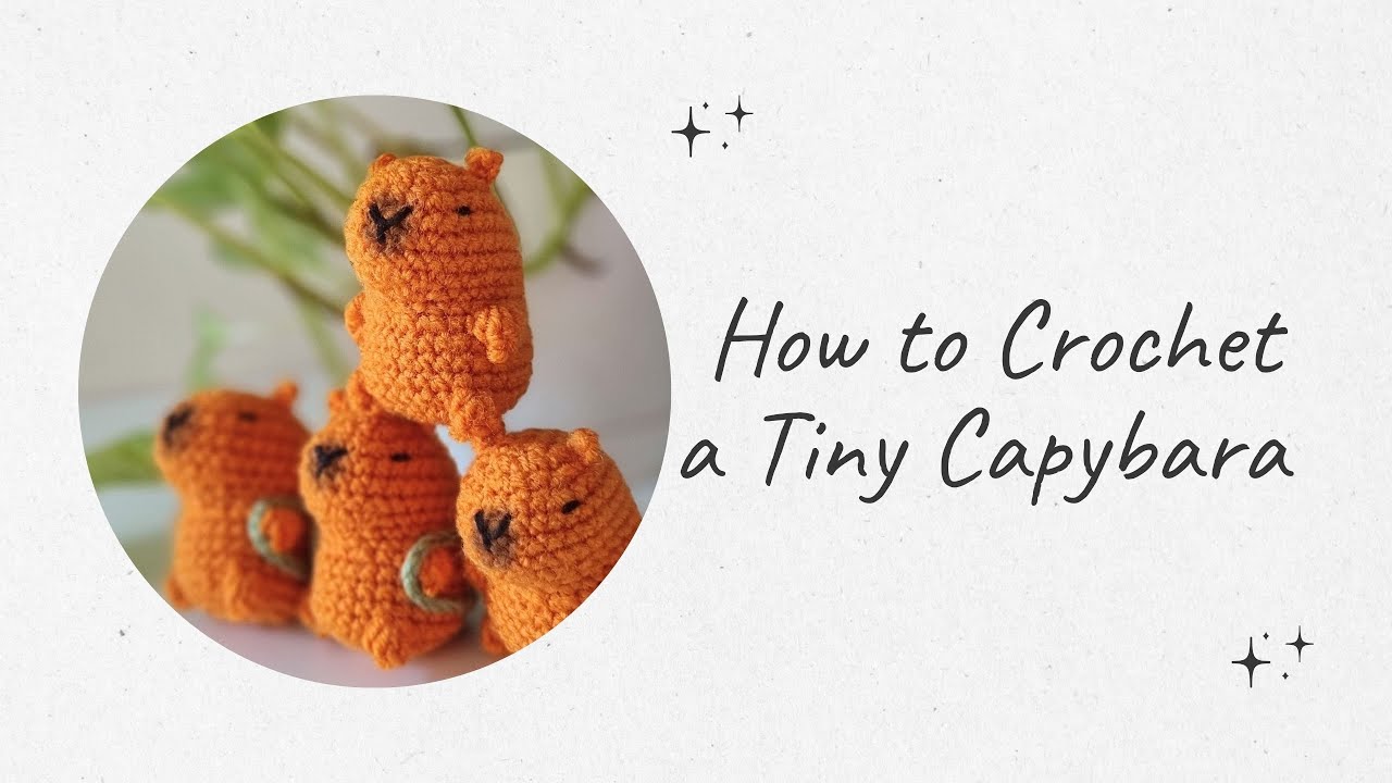 How to Crochet a Capybara Keychain – Easy & Cute Amigurumi Tutorial 🧶✨