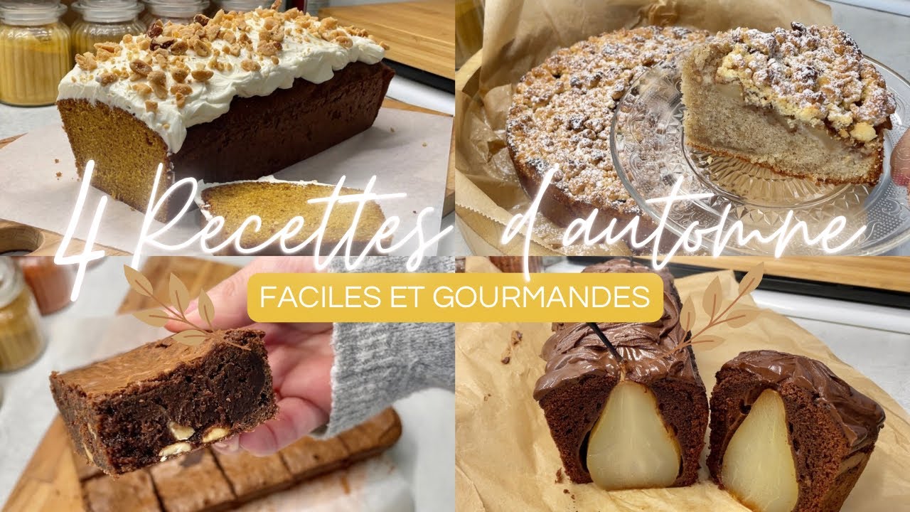 🍁🍂 4 RECETTES D’AUTOMNE • Faciles et gourmandes 🍂🍁