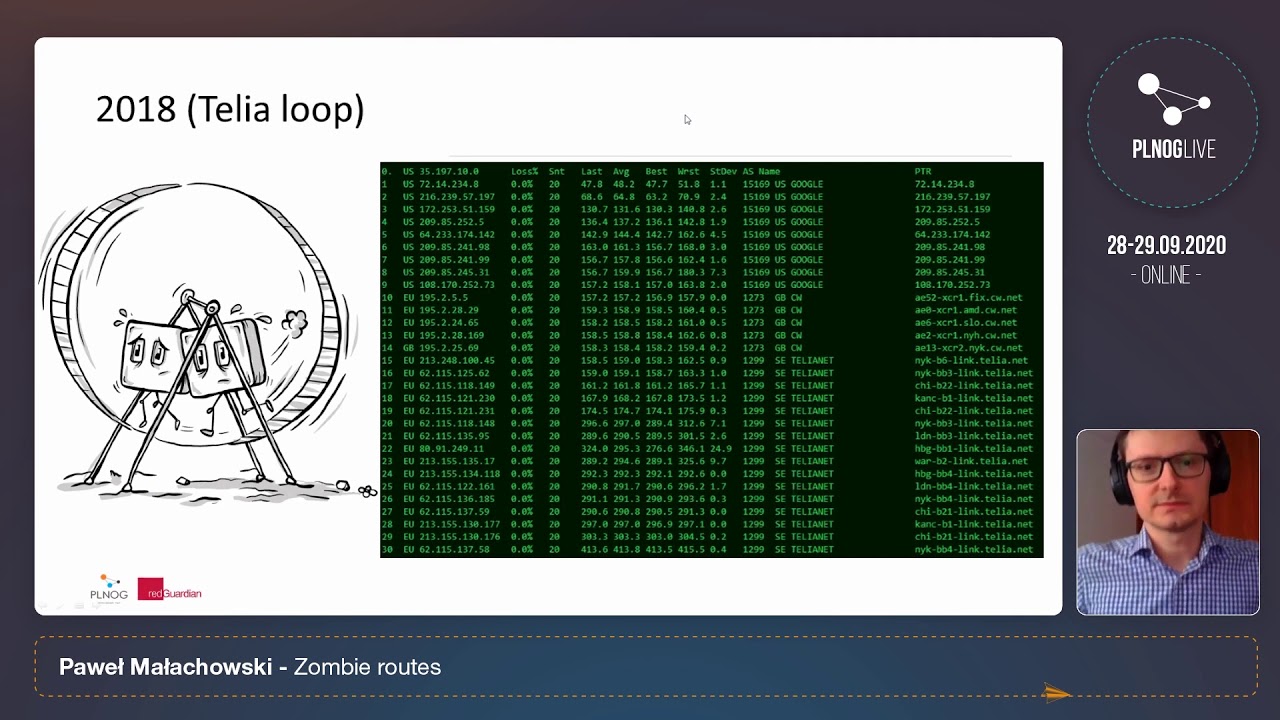 PLNOG Live 2020: Zombie routes (Paweł Małachowski)
