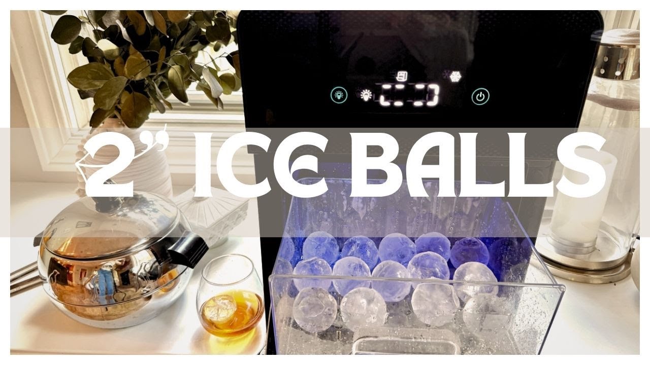 Crystal Clear Ice at Home! ❄️ ecozy 2" Ice Ball Maker for Whiskey, Cocktails & Bourbon