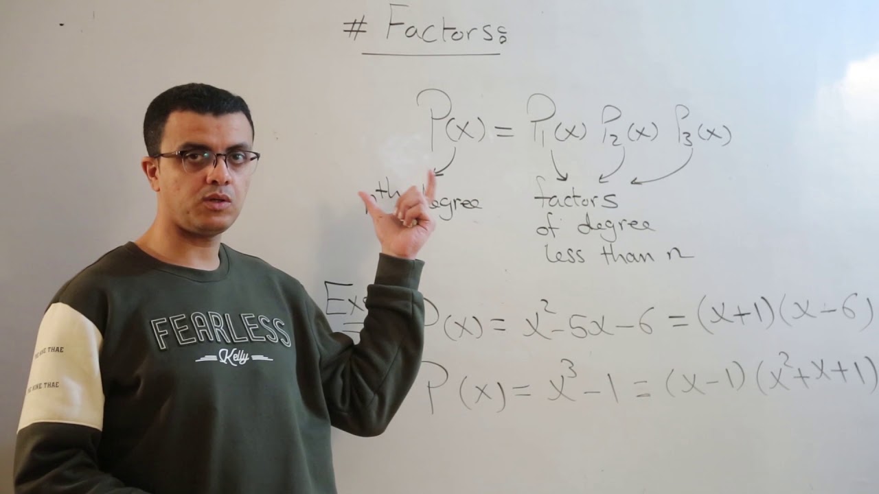 Theory of equations (Algebraic equation and roots) شرح