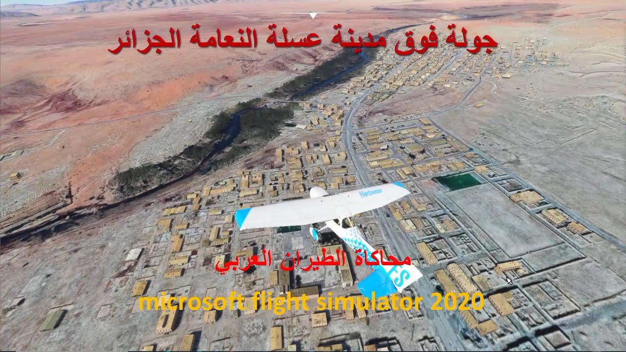 عسلة النعامة الجزائر بمحاكي الطيران microsoft flight simulator 2020