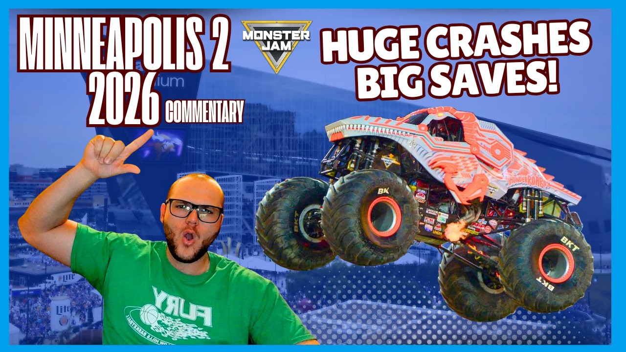 MINNEAPOLIS DELIVERS THE WOW! Monster Jam Minneapolis 2 2026 Commentary