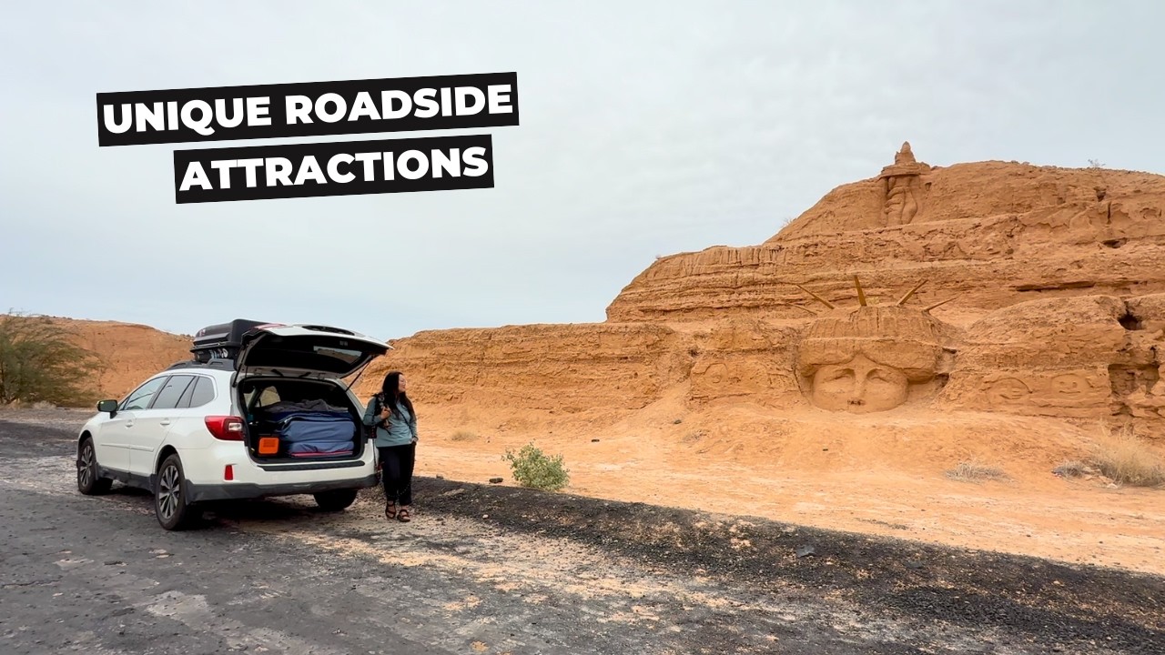 I found mysterious sand carvings in the desert!