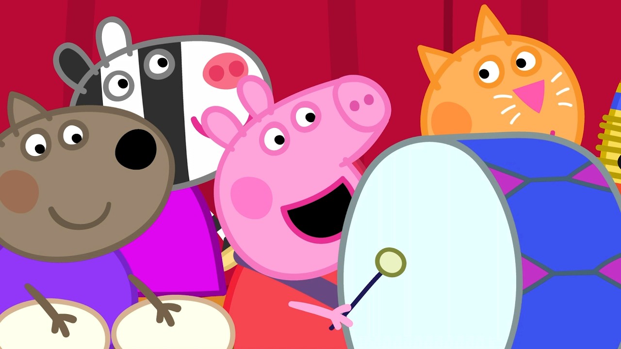 Peppa Pig Loves Playing Music! 🥁🎶 | Full Episodes | Cartoons for Kids | 45 Mins