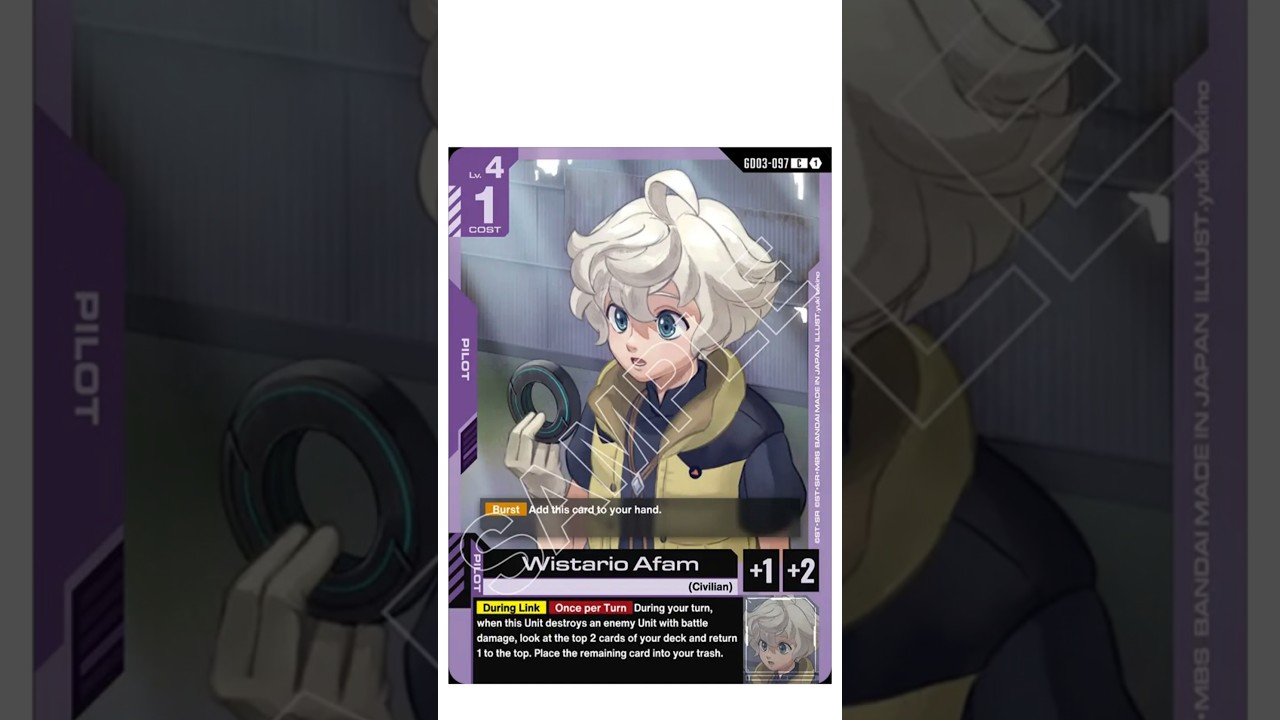 WISTARIO AFAM: THE URDR HUNT IS ON! - Gundam Card Game GD03 Reveals 