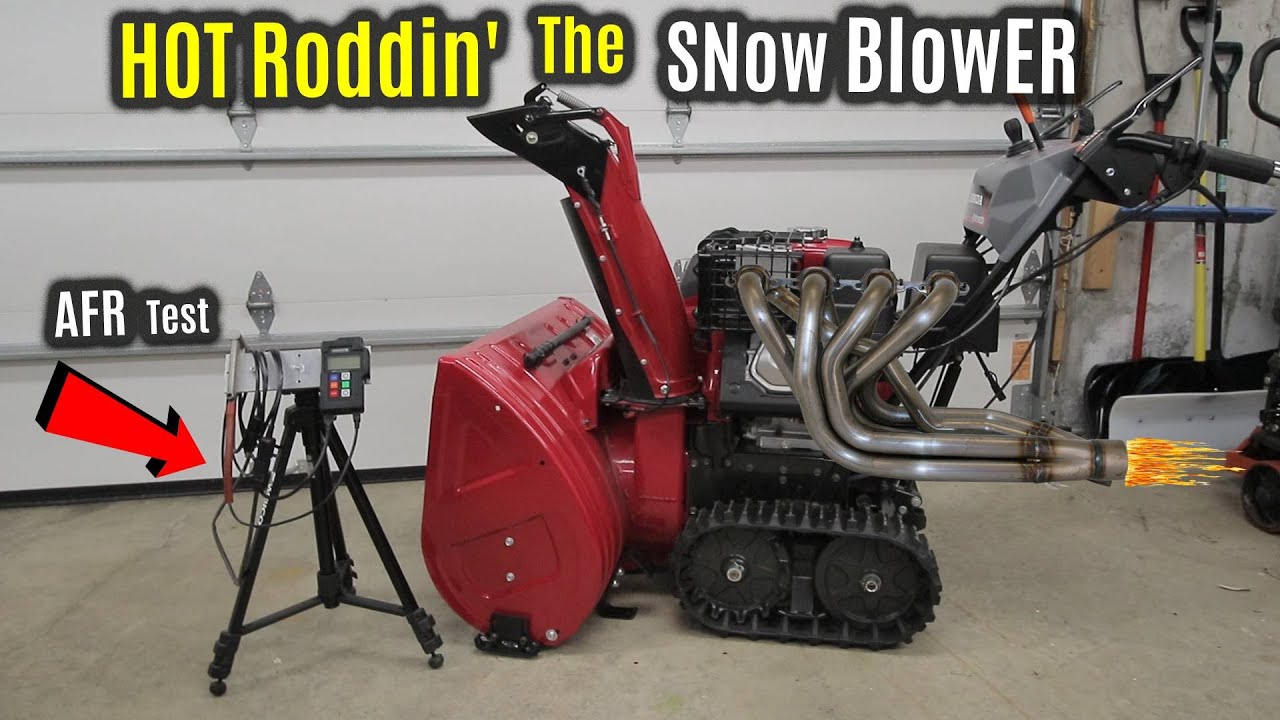SAVAGE SnowBLOWER Mod | LARGER JET Sizes & AFR TEST | Honda HSS1332ATD Track Drive