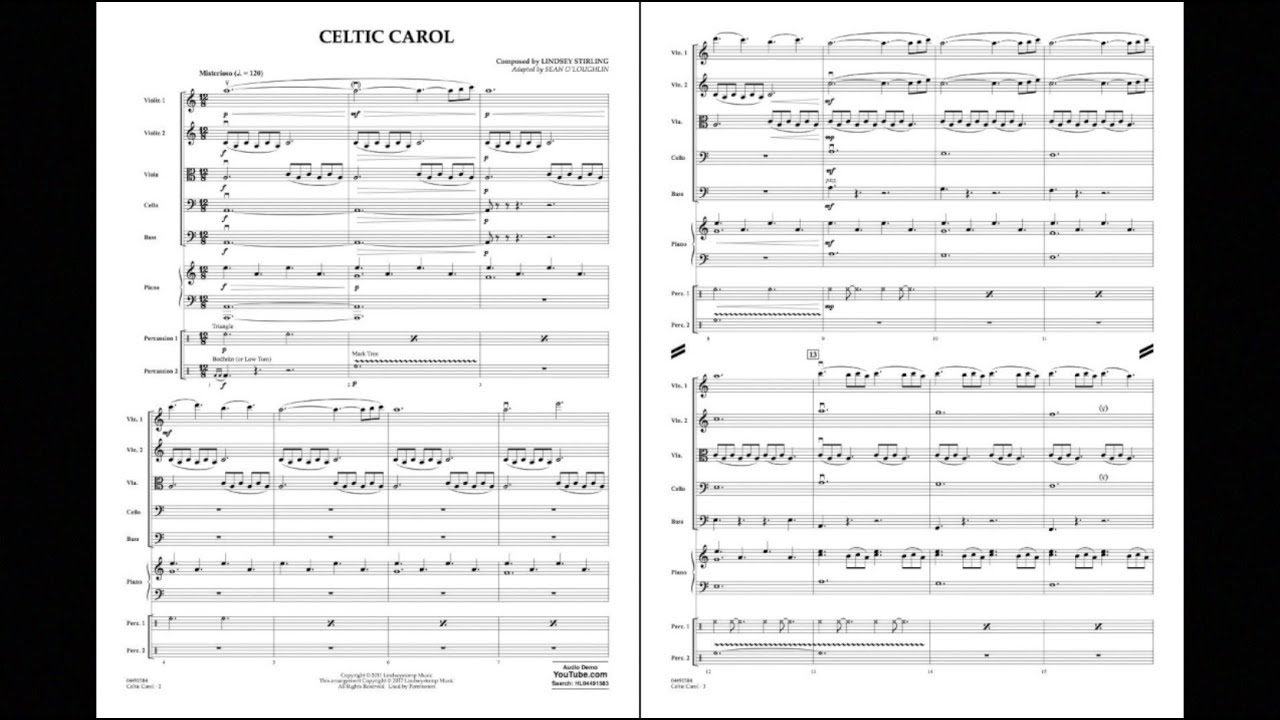 Celtic Carol by Lindsey Stirling/arr. Sean O'Loughlin