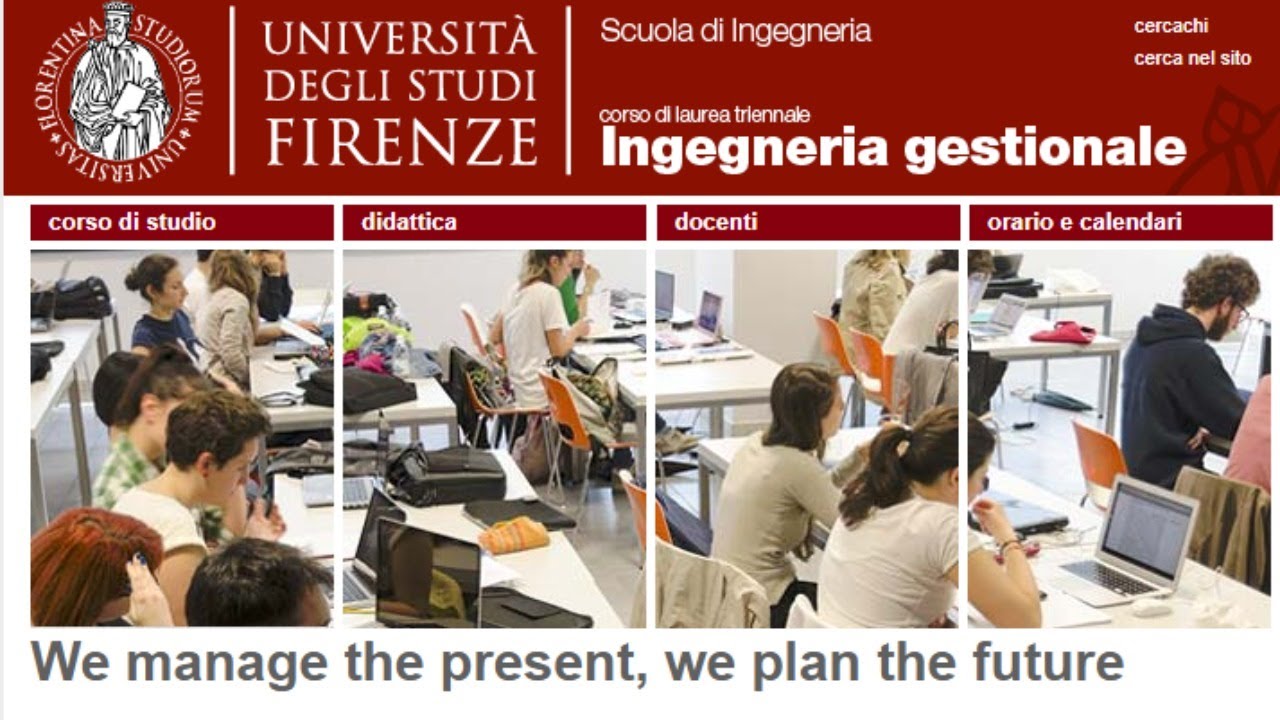 Presentazione Ingegneria Gestionale - Open Day Ingegneria - Università di Firenze