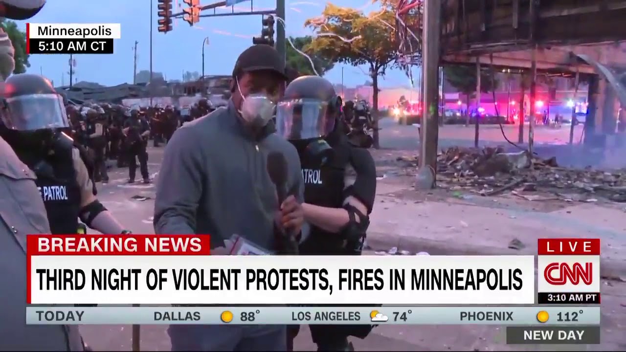 CNN correspondent Omar Jimenez and his crew arrested in Minneapolis